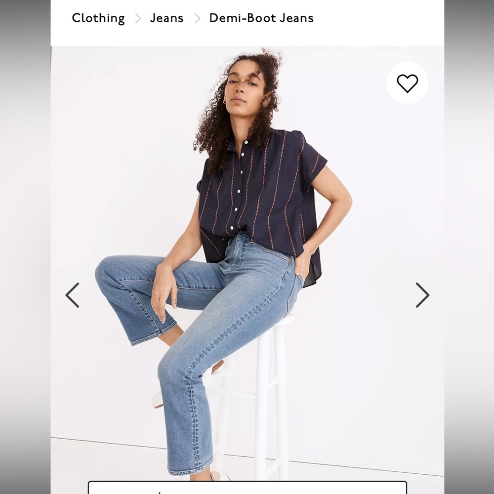 Madewell Cali Demi boot jeans